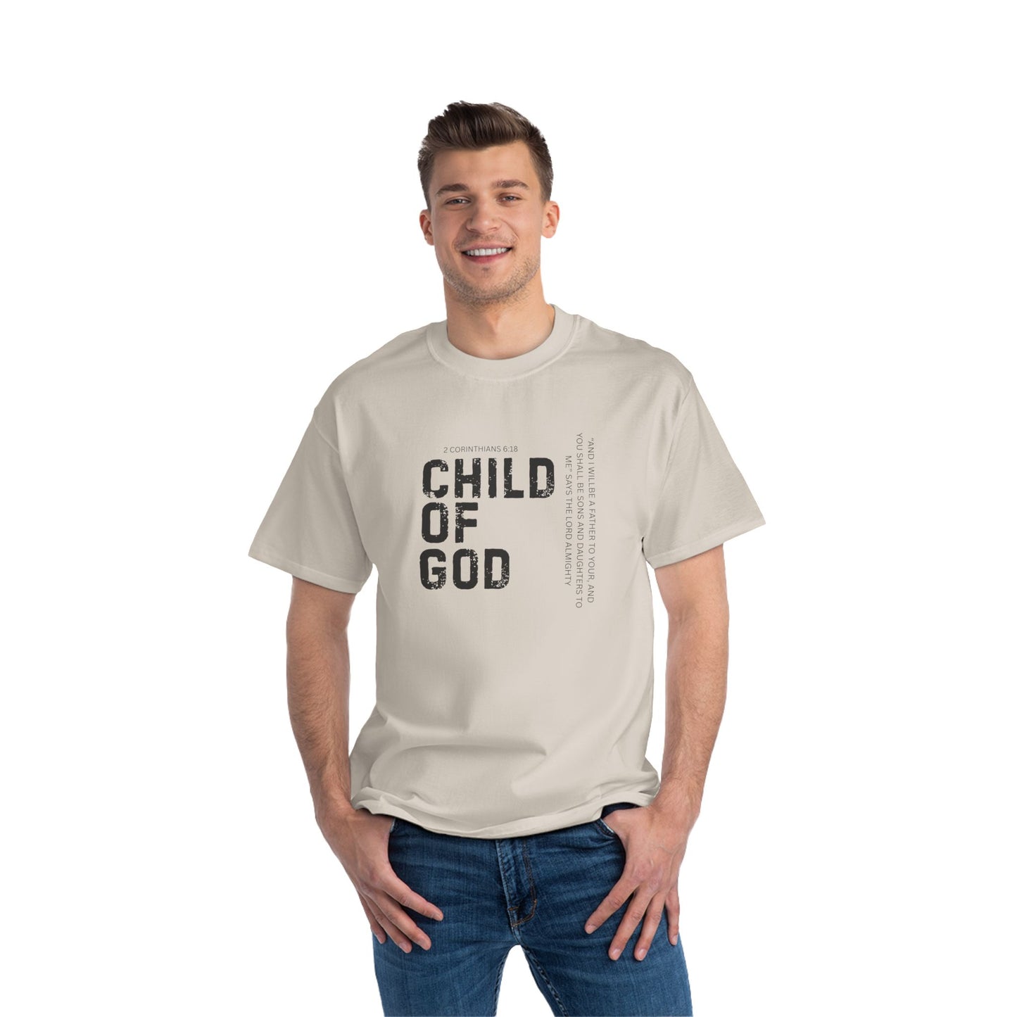 Child of God (WHT) Faith T-Shirt, Motivational Tee