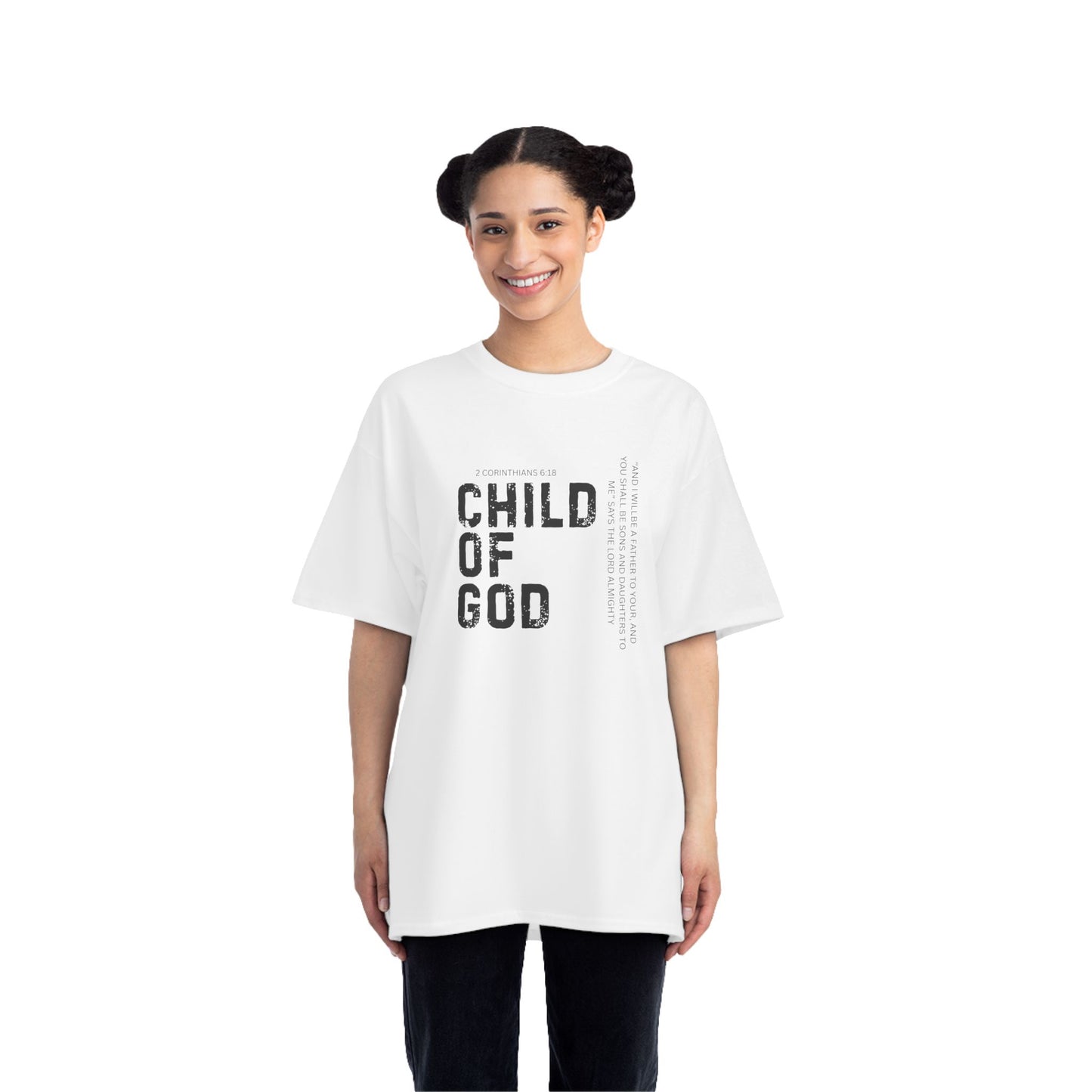Child of God (WHT) Faith T-Shirt, Motivational Tee