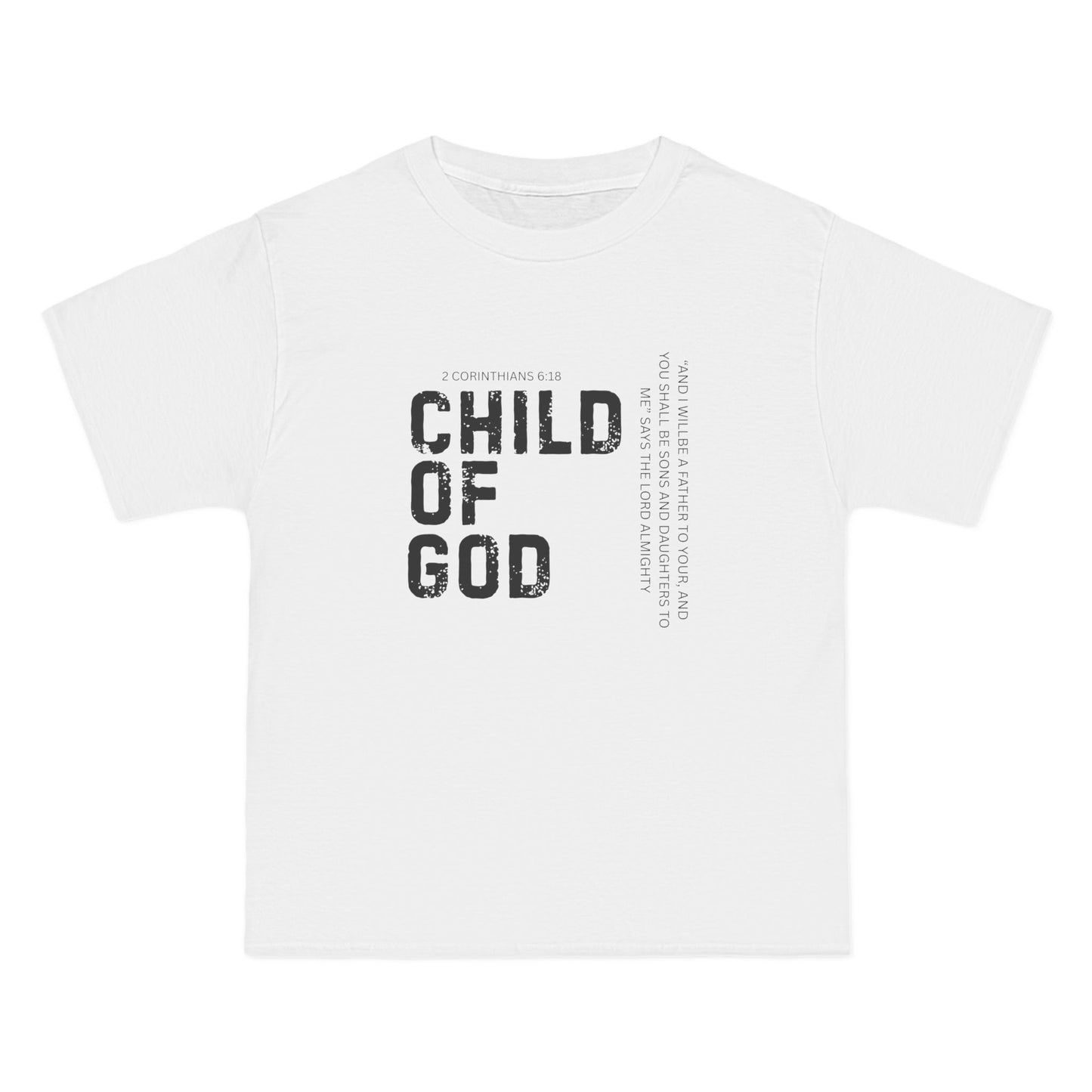 Child of God (WHT) Faith T-Shirt, Motivational Tee