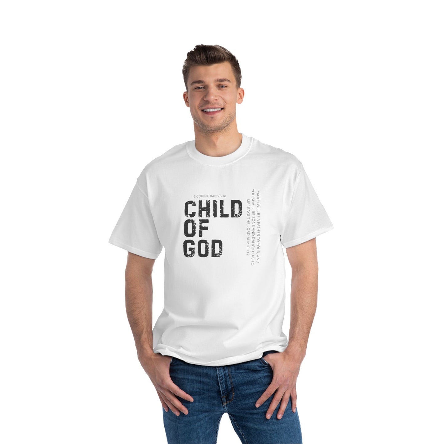 Child of God (WHT) Faith T-Shirt, Motivational Tee