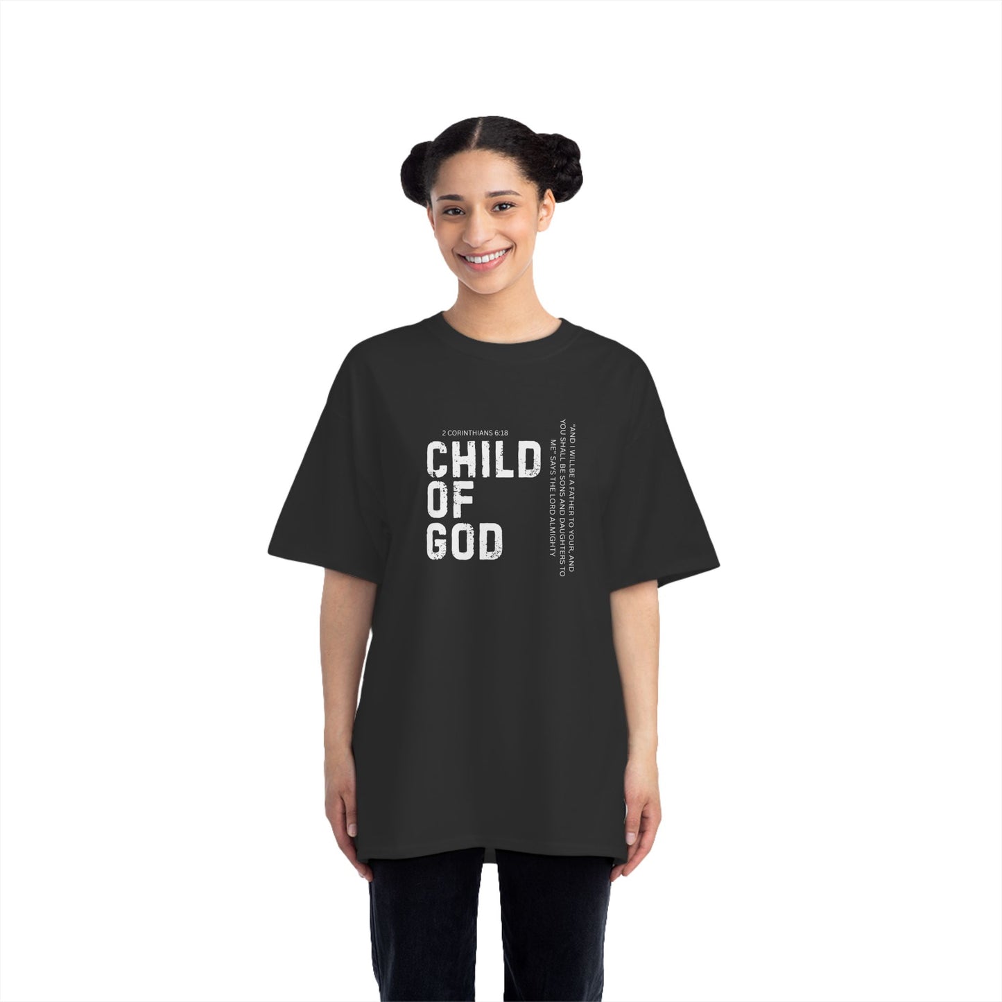 Child of God (BLK) Faith T-Shirt, Motivational Tee