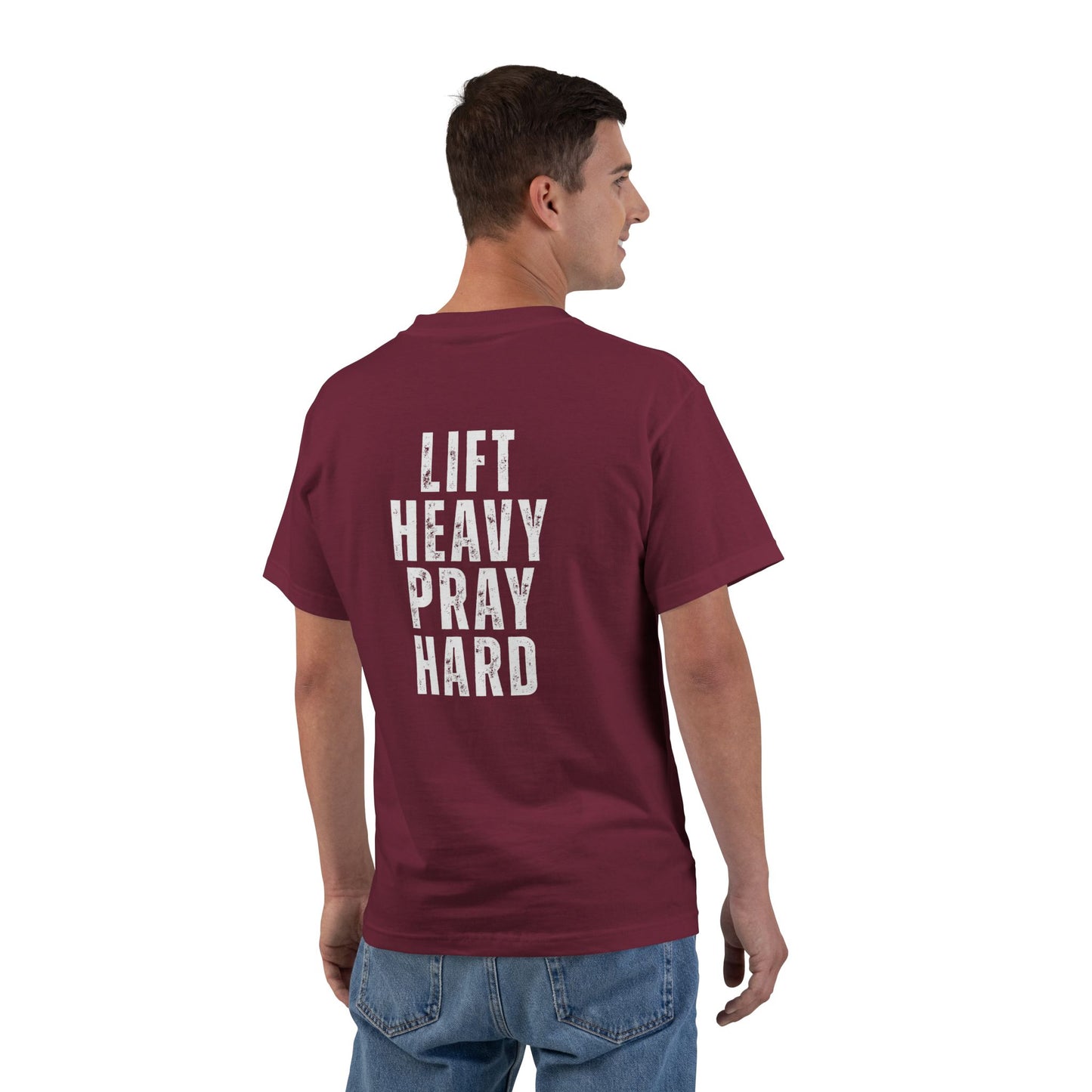 Pray Hard Gym T-Shirt — Faith & Fitness Workout Tee