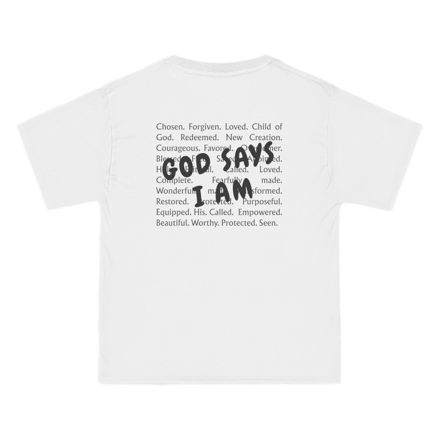 Christian T-Shirt — "God Says I Am Christian" Short Sleeve
