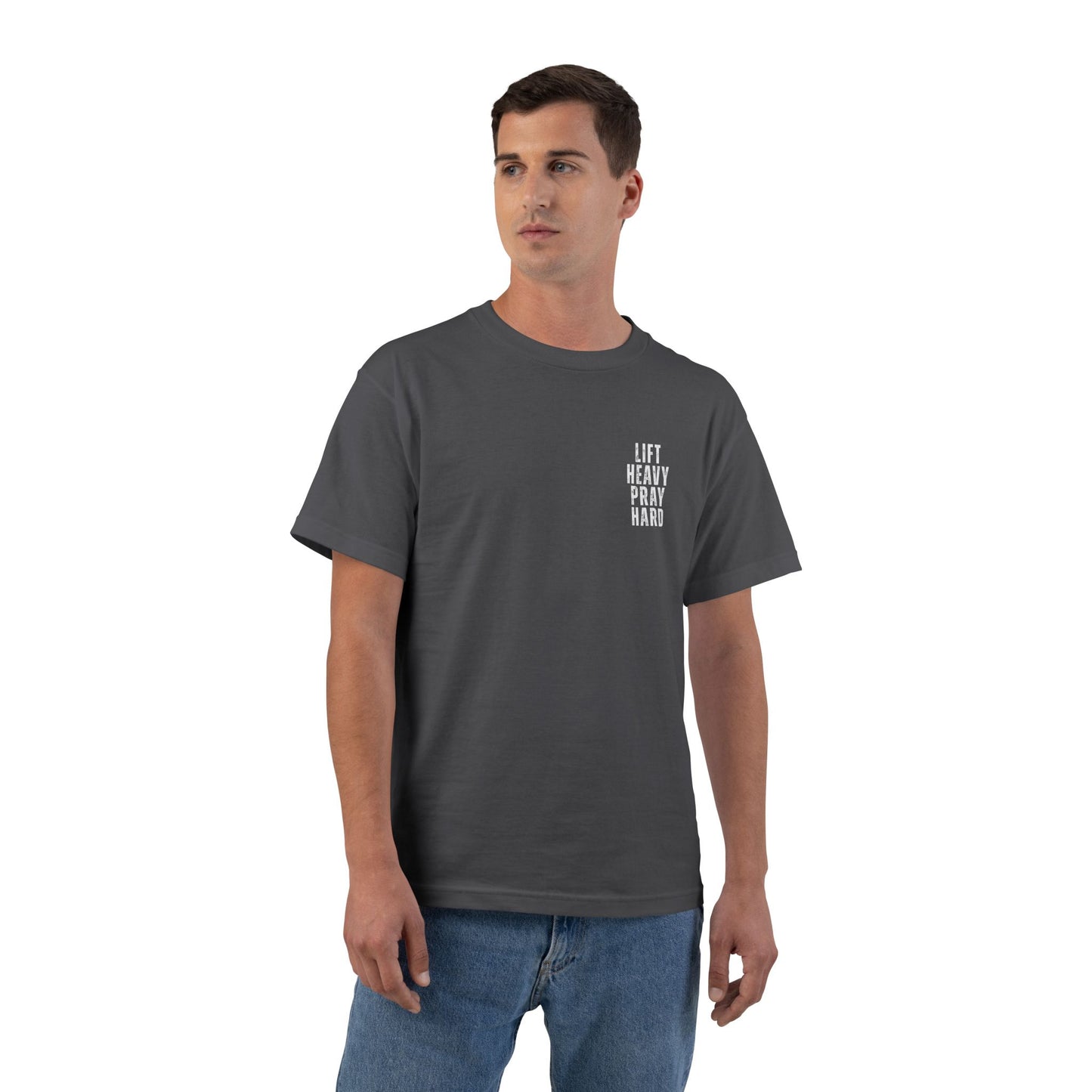 Pray Hard Gym T-Shirt — Faith & Fitness Workout Tee