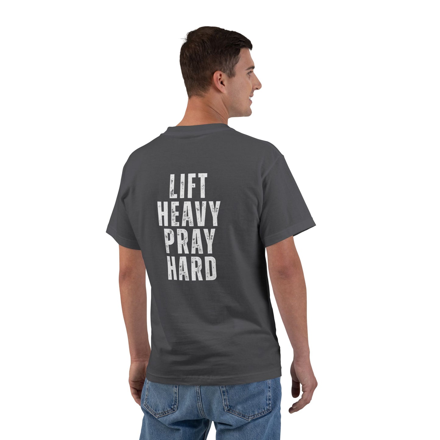 Pray Hard Gym T-Shirt — Faith & Fitness Workout Tee