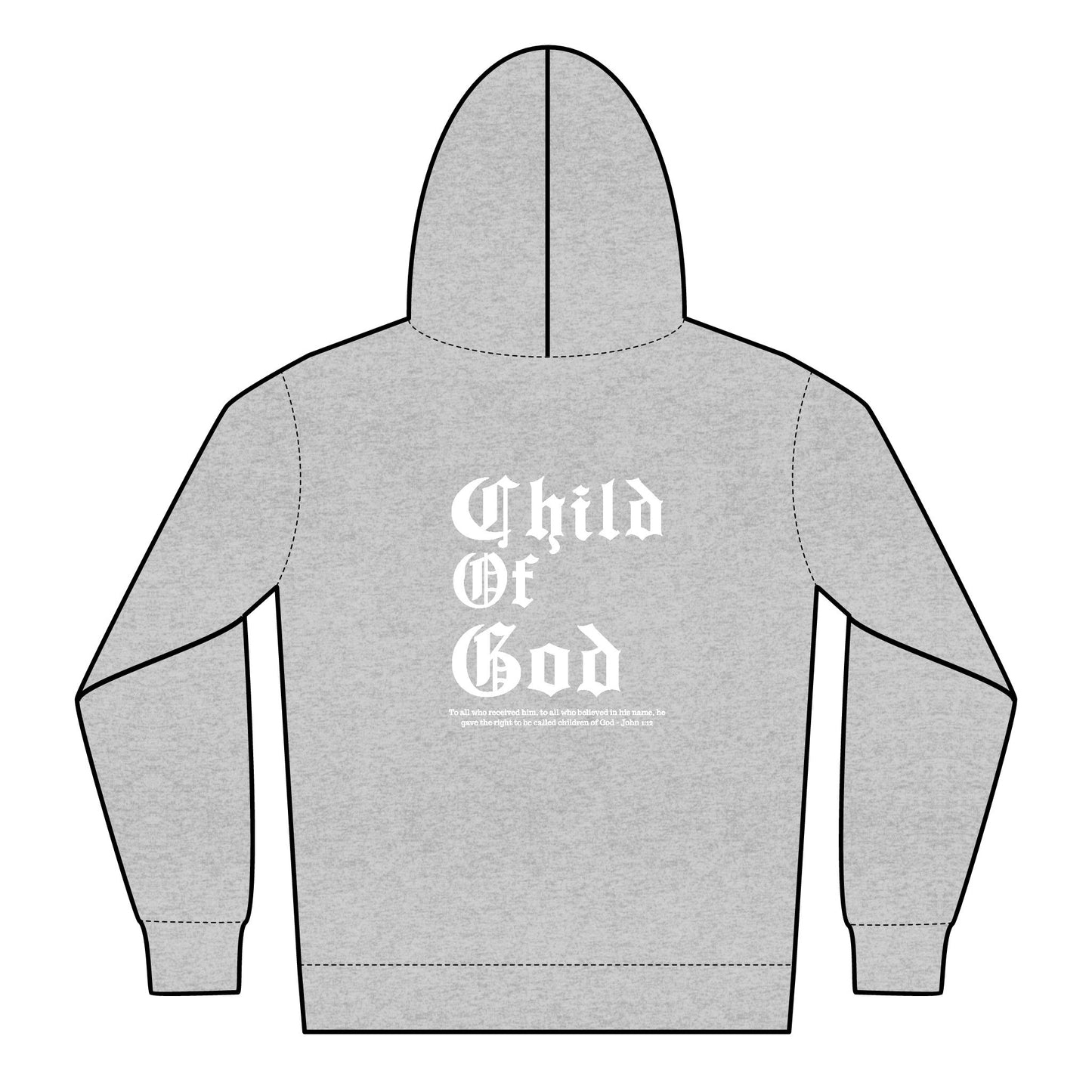 Child of God Zippered Hoodie, Christian apparel