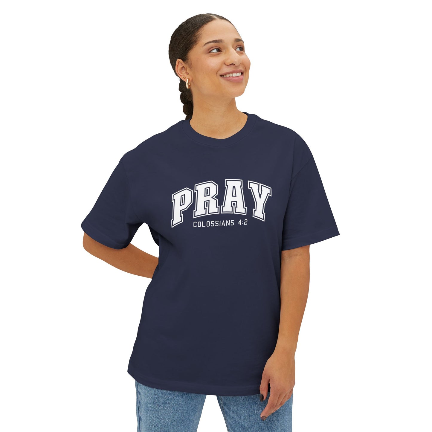 Pray Oversized Christian T-Shirt — Urban Inspirational Tee