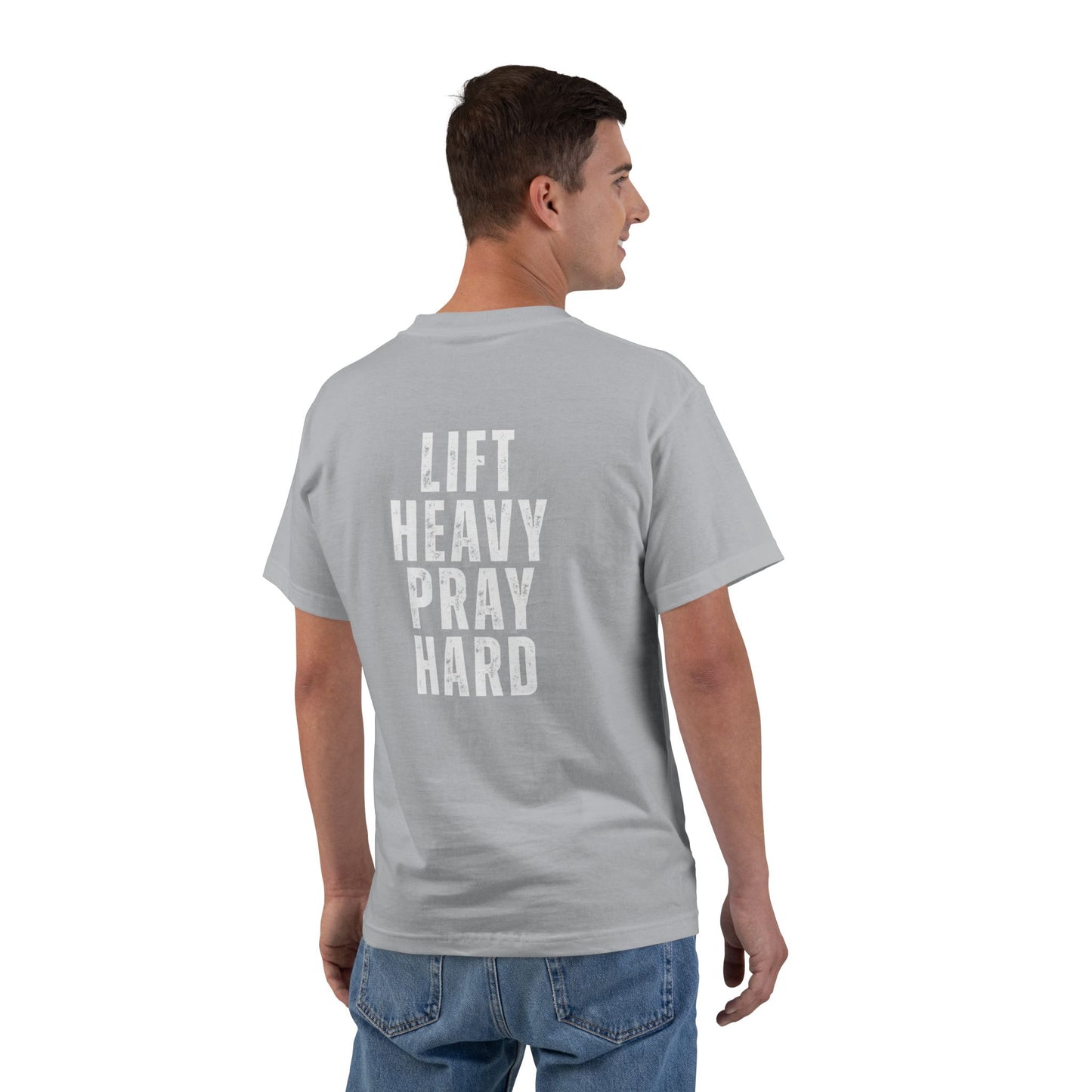 Pray Hard Gym T-Shirt — Faith & Fitness Workout Tee