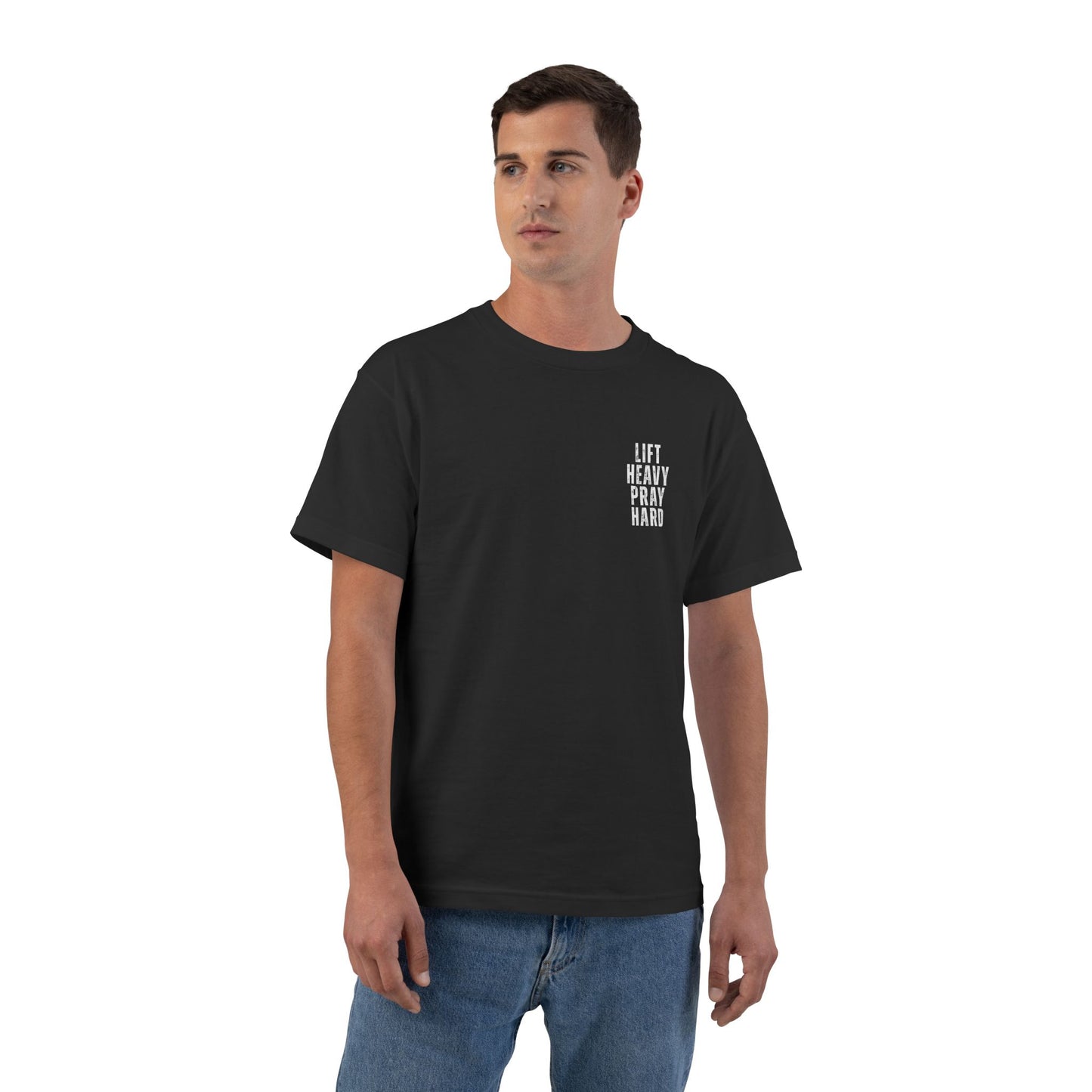 Pray Hard Gym T-Shirt — Faith & Fitness Workout Tee