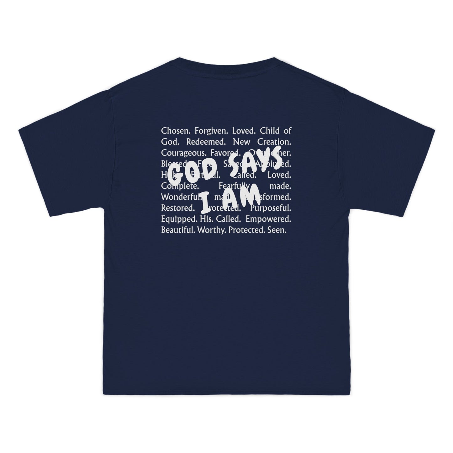 Christian T-Shirt — "God Says I Am Christian" Short Sleeve