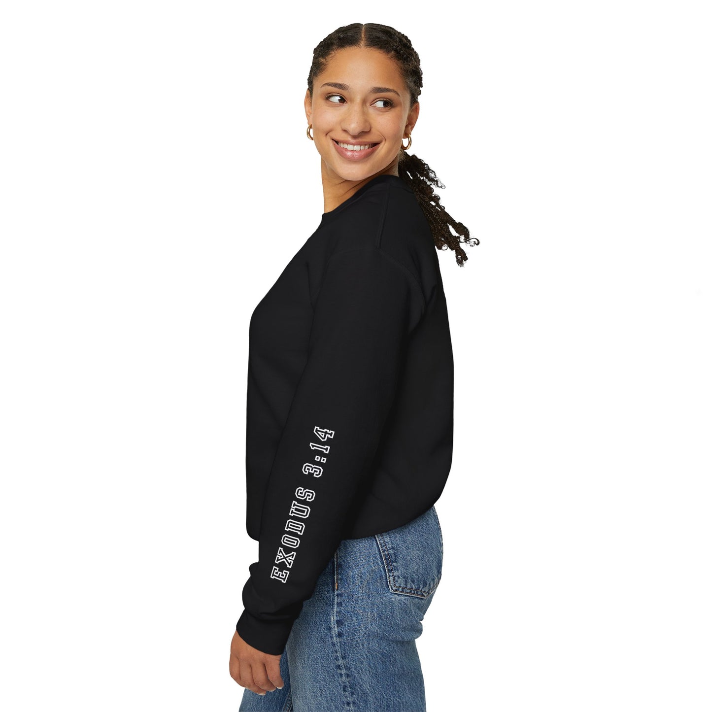 Crewneck Sweatshirt - YHWH Faith Apparel Motivational Tee