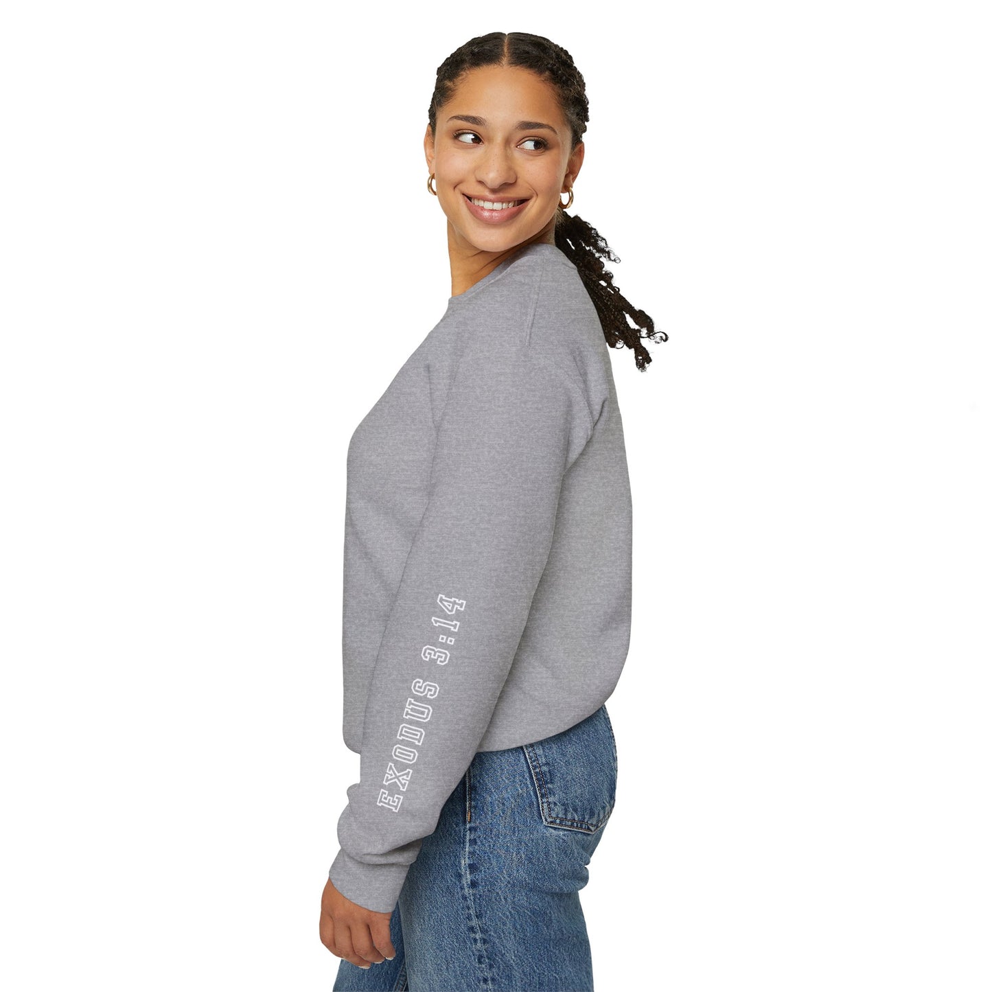 Crewneck Sweatshirt - YHWH Faith Apparel Motivational Tee