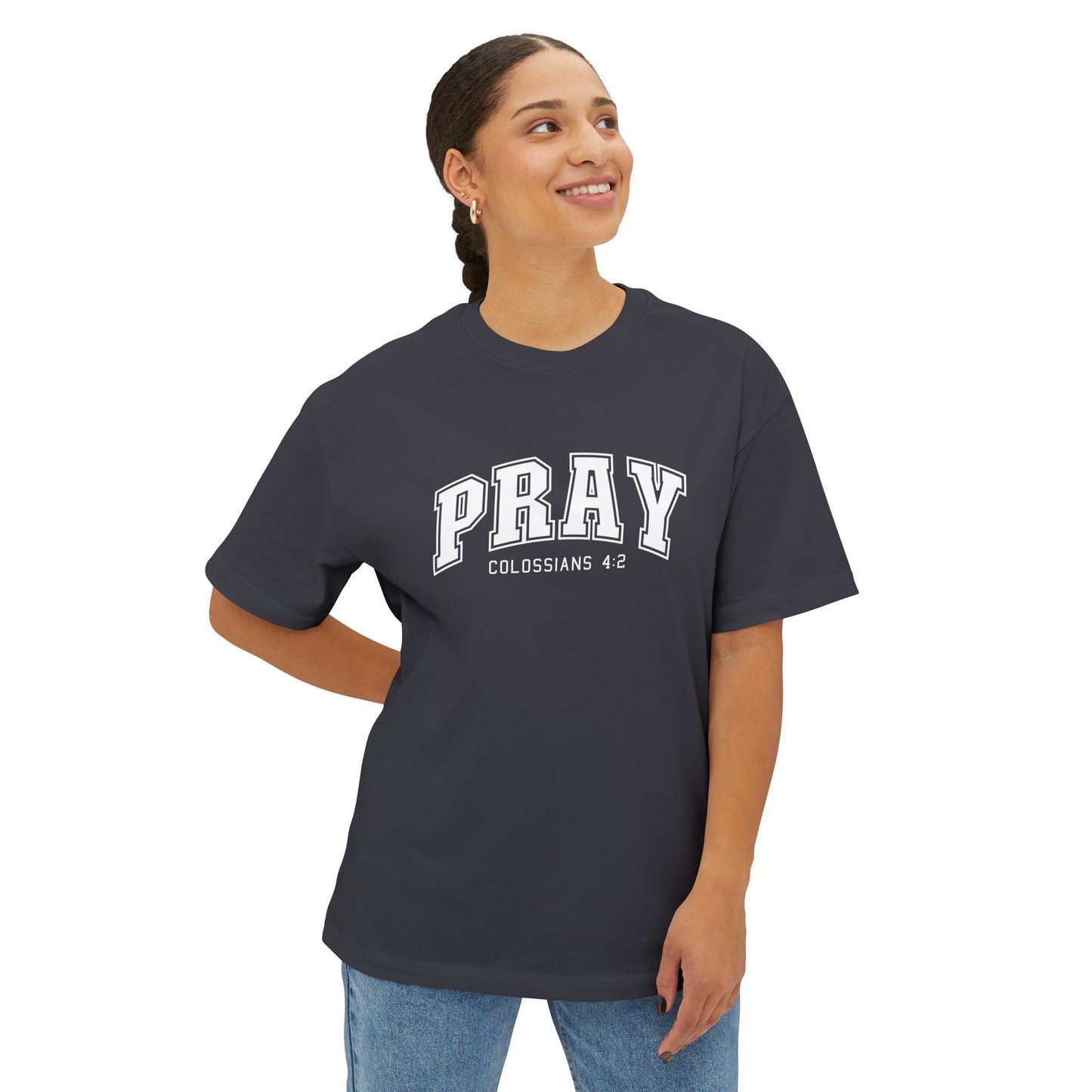 Pray Oversized Christian T-Shirt — Urban Inspirational Tee