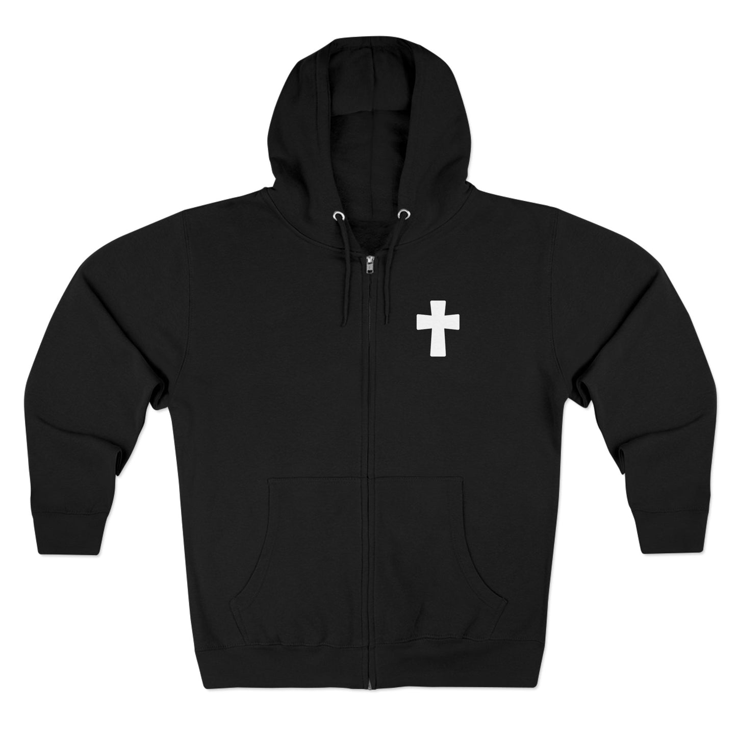 Faith Over Fear Christian Zip-Up Hoodie
