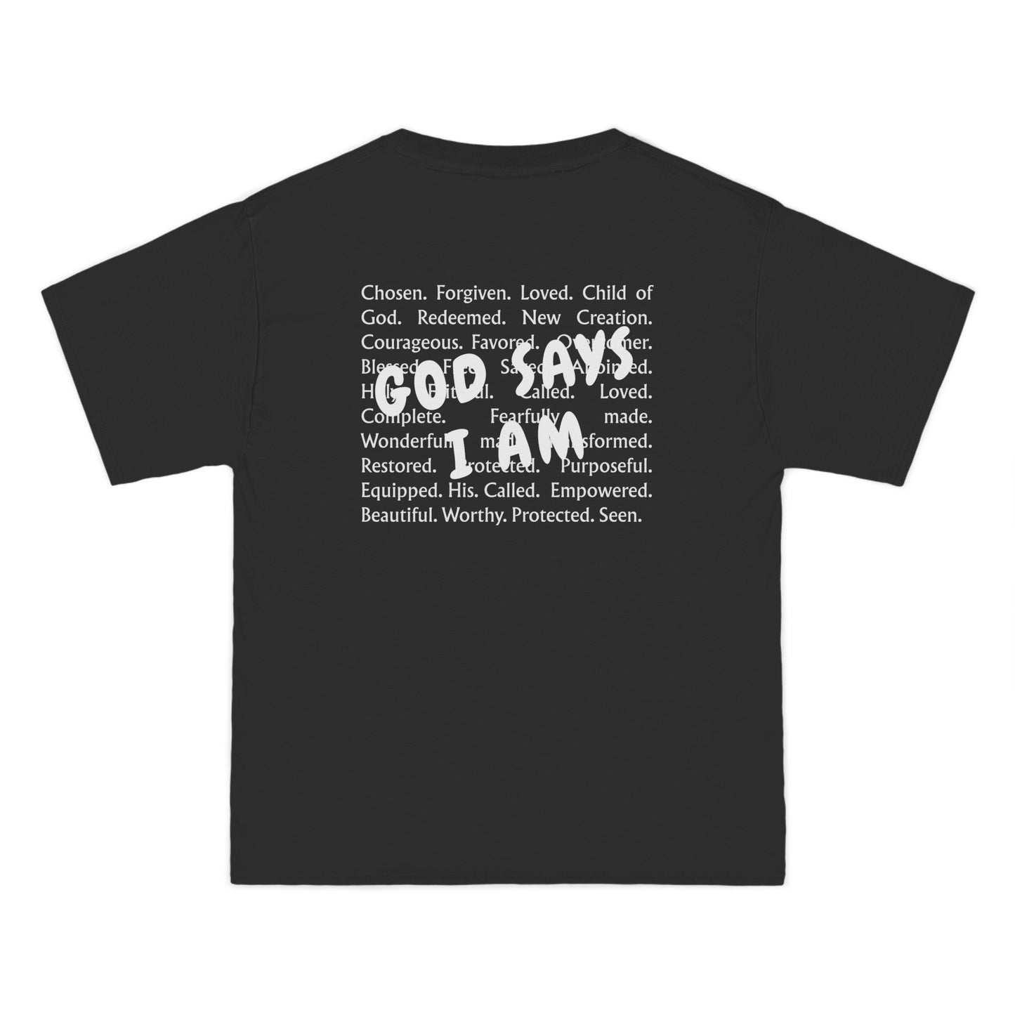 Christian T-Shirt — "God Says I Am Christian" Short Sleeve