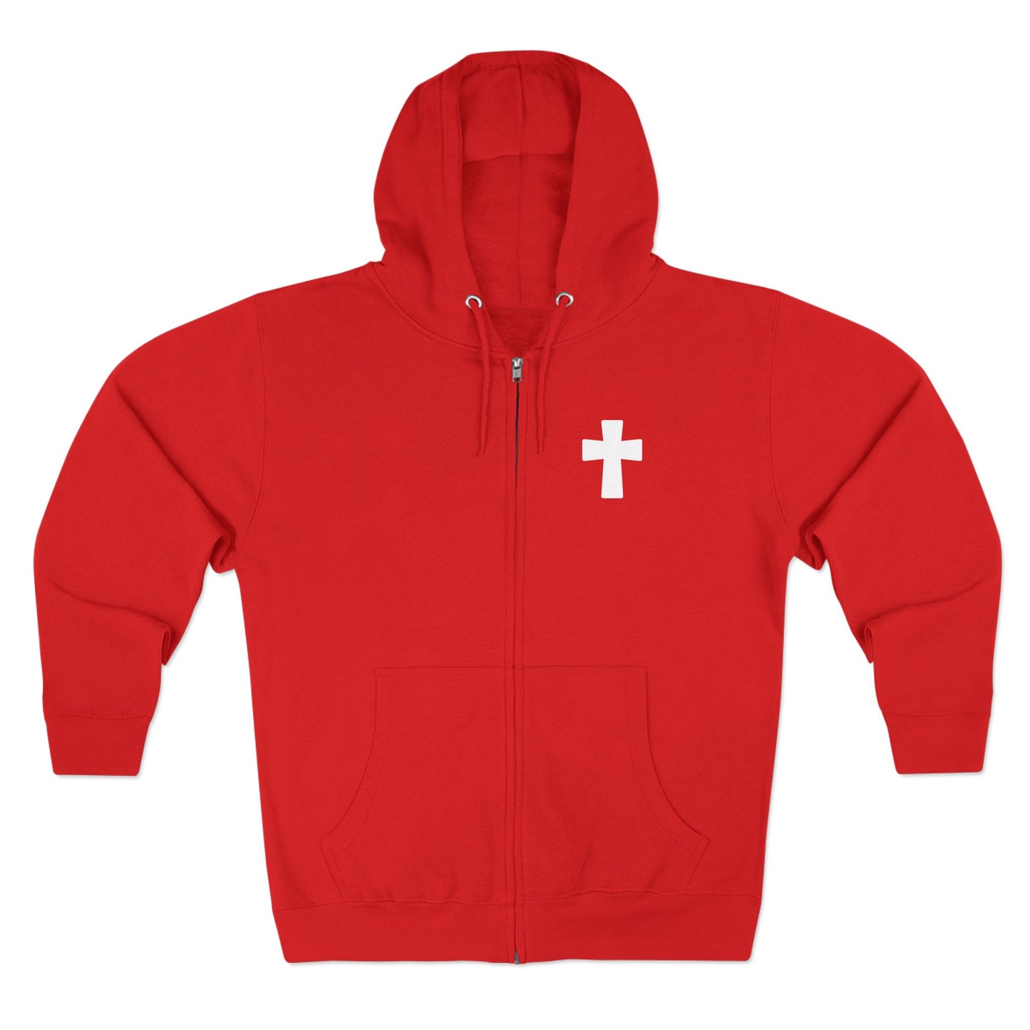 Faith Over Fear Christian Zip-Up Hoodie