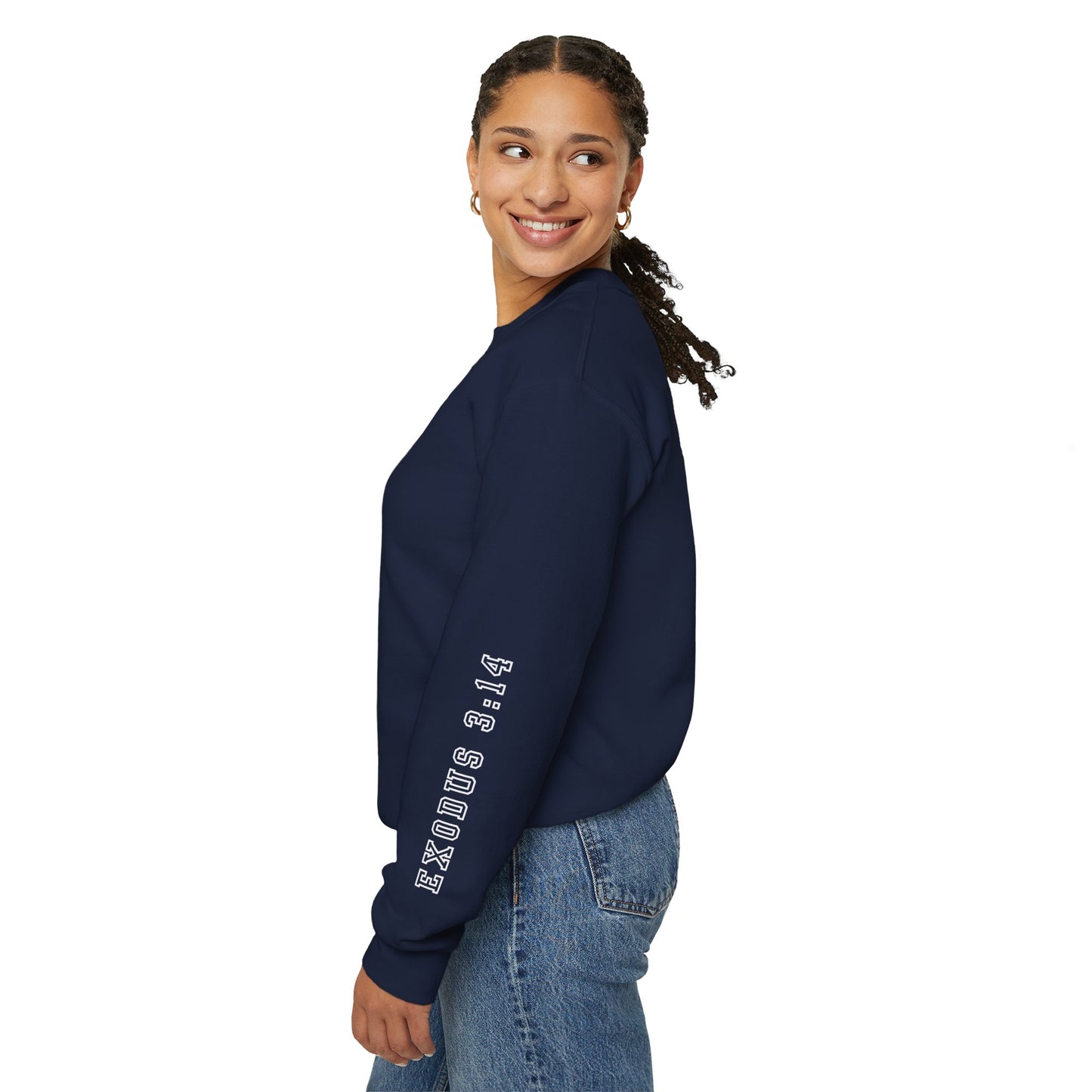 Crewneck Sweatshirt - YHWH Faith Apparel Motivational Tee