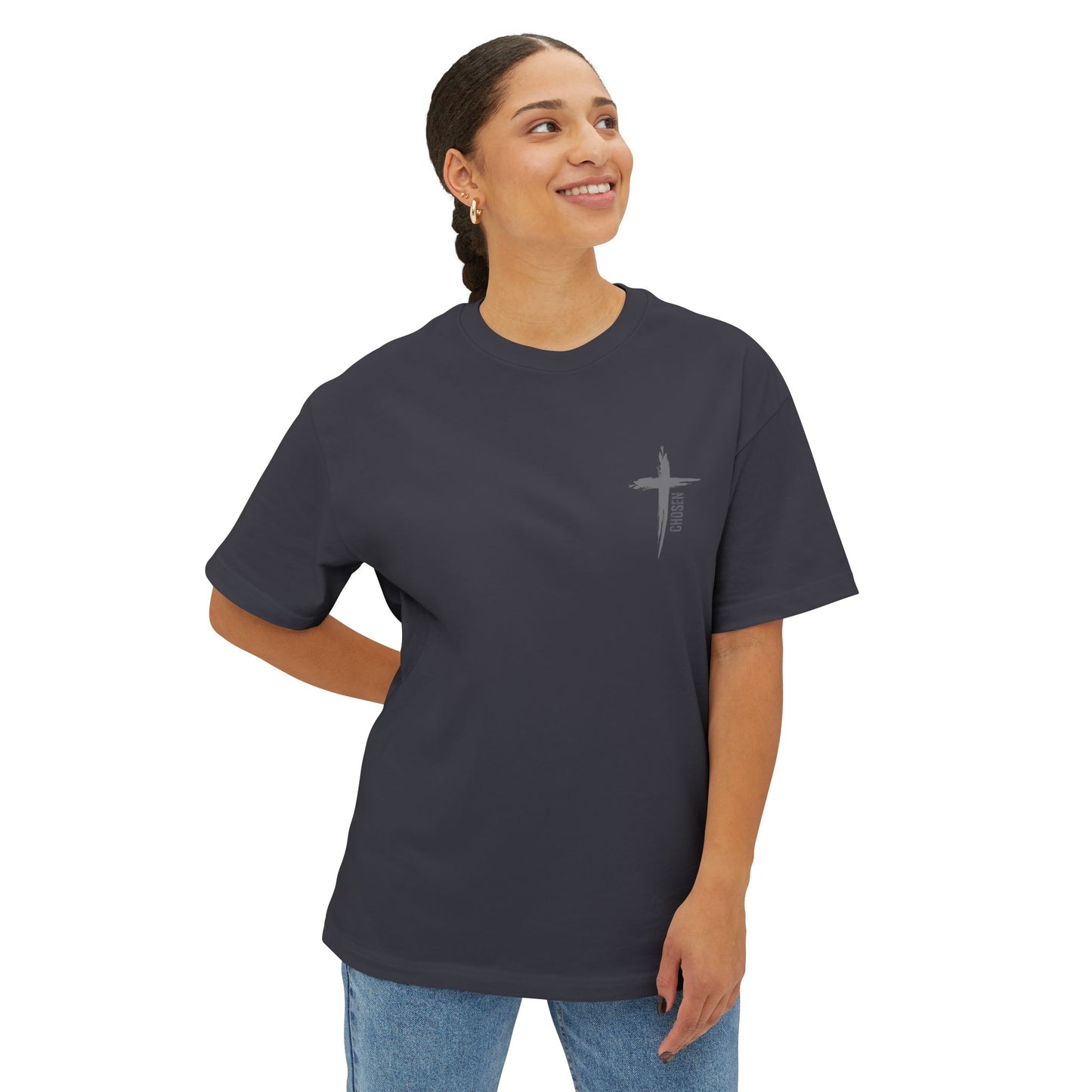Jesus Gym Repeat Oversized Tee, Christian T-shirt, Motivational Tee