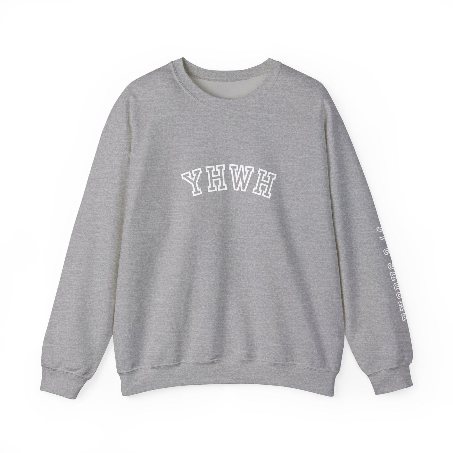 Crewneck Sweatshirt - YHWH Faith Apparel Motivational Tee