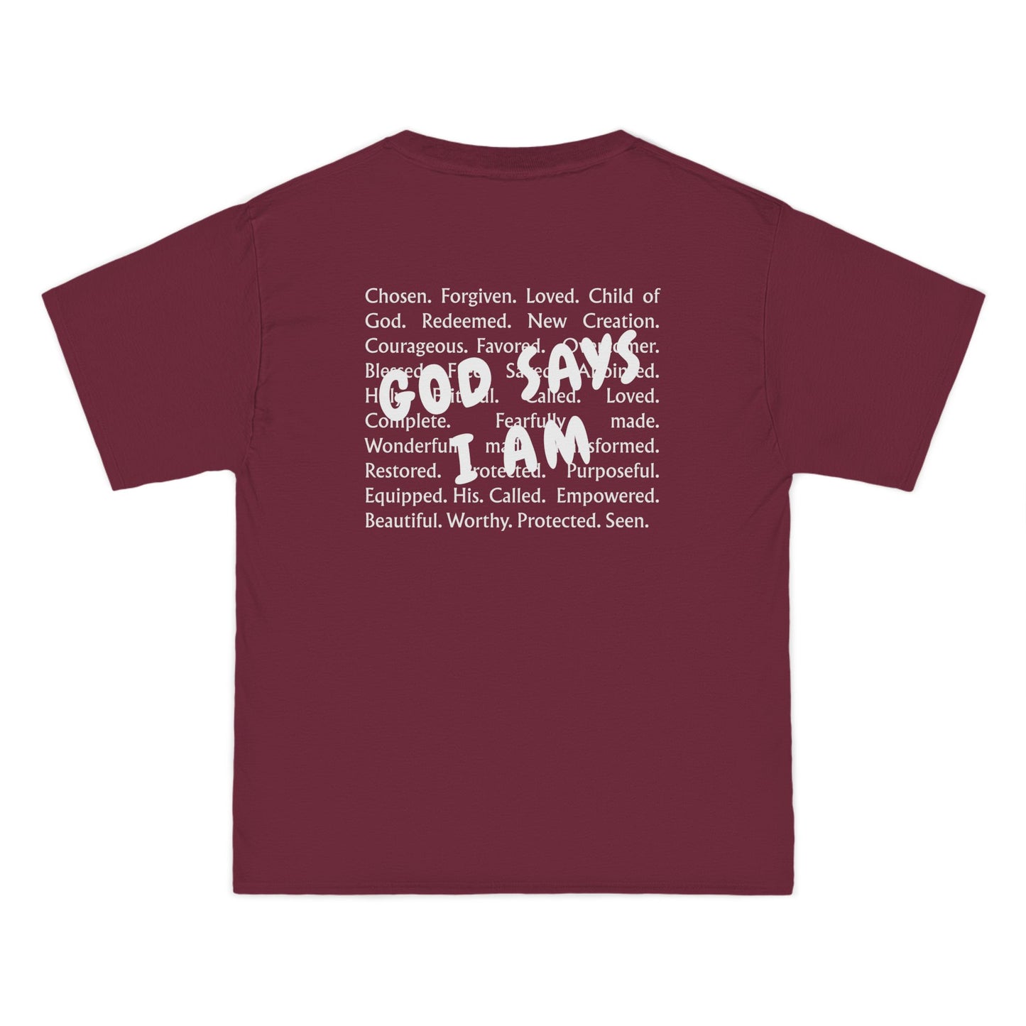 Christian T-Shirt — "God Says I Am Christian" Short Sleeve