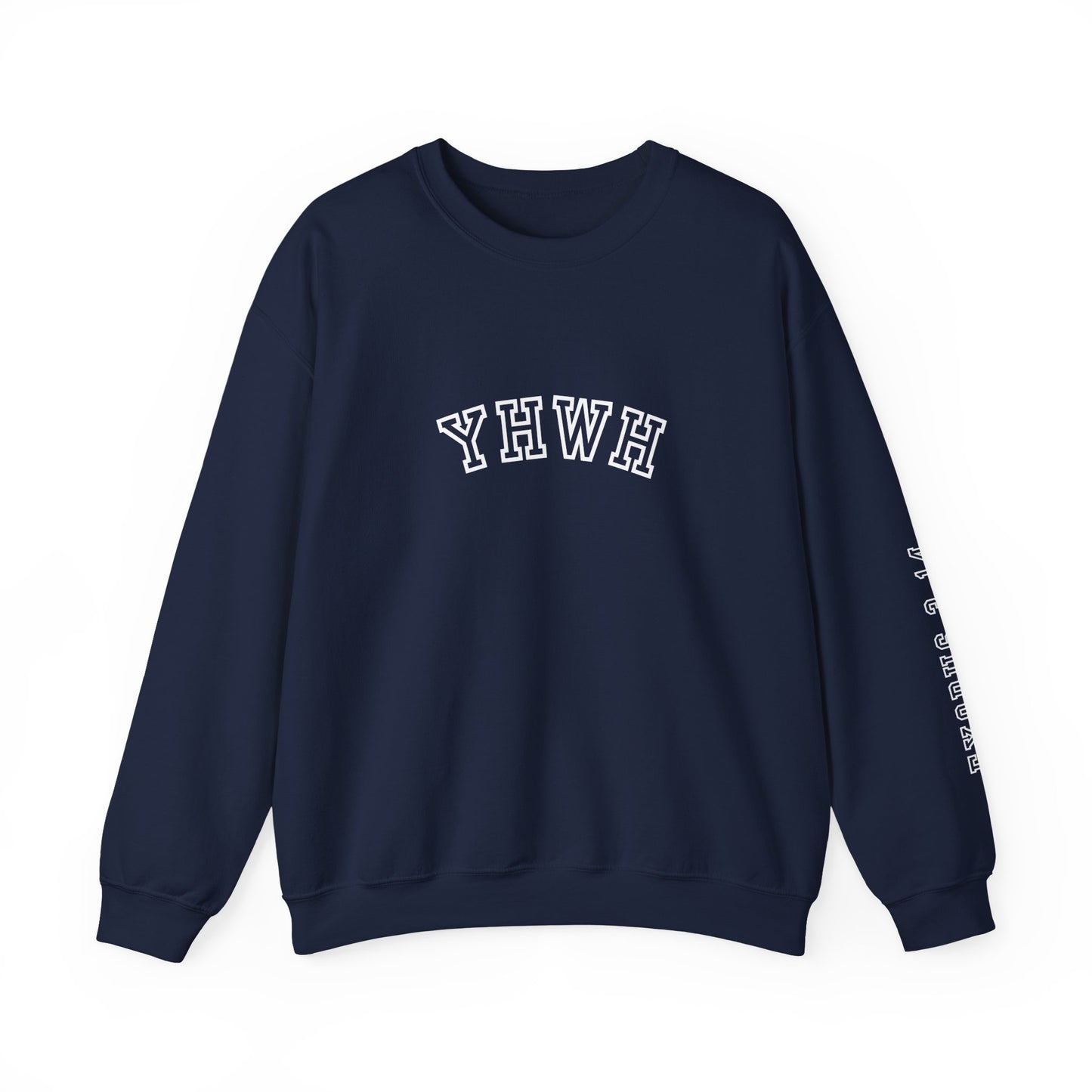 Crewneck Sweatshirt - YHWH Faith Apparel Motivational Tee
