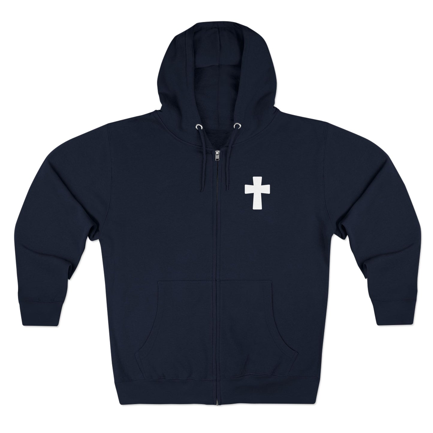 Faith Over Fear Christian Zip-Up Hoodie
