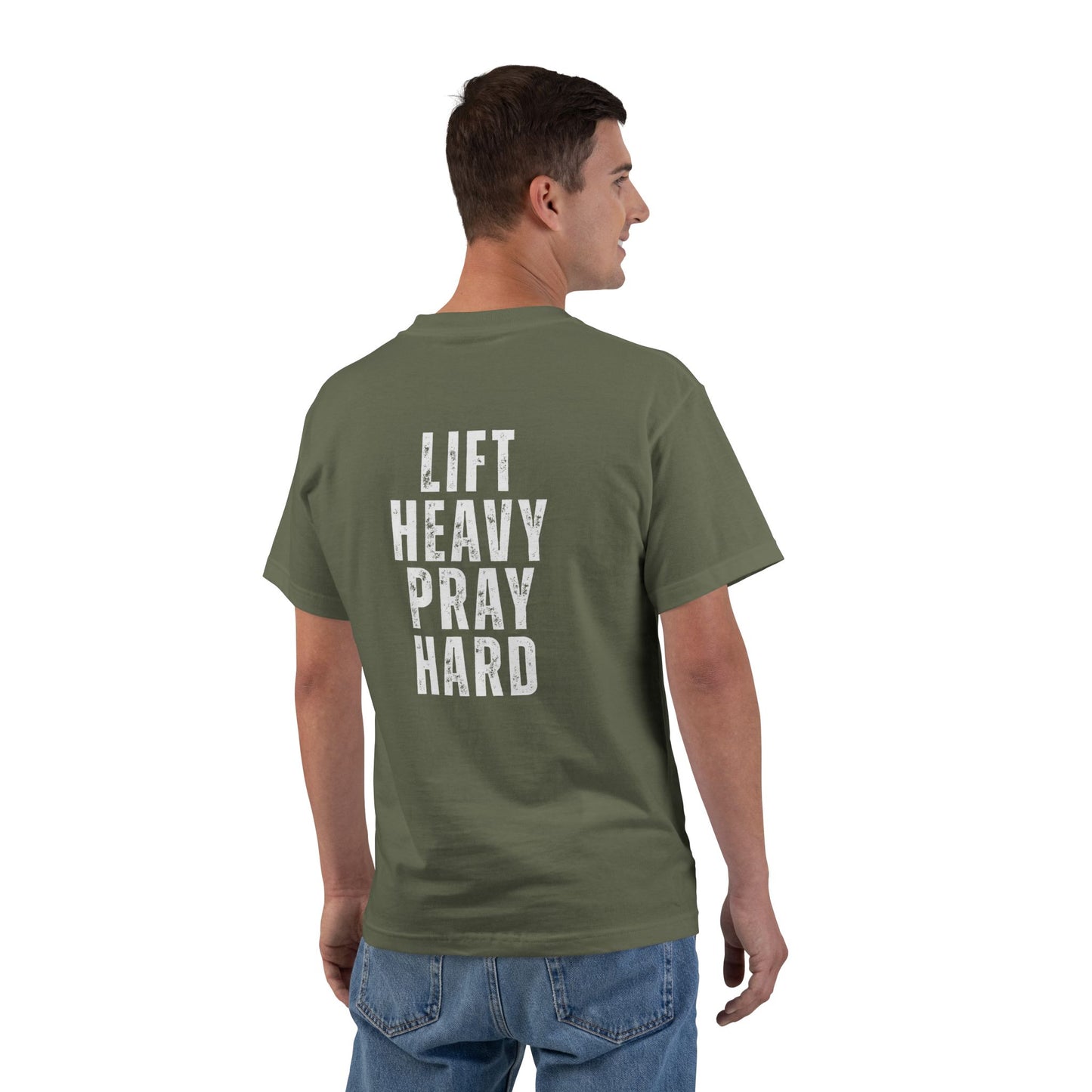Pray Hard Gym T-Shirt — Faith & Fitness Workout Tee