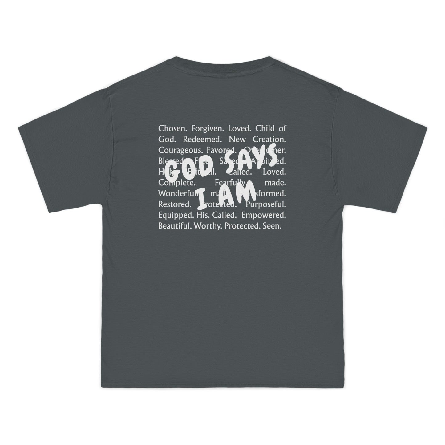 Christian T-Shirt — "God Says I Am Christian" Short Sleeve