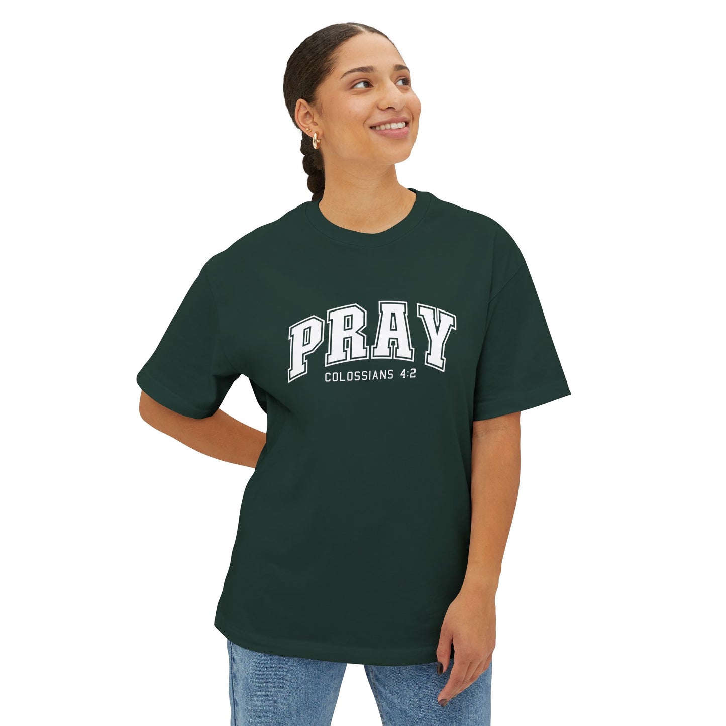 Pray Oversized Christian T-Shirt — Urban Inspirational Tee