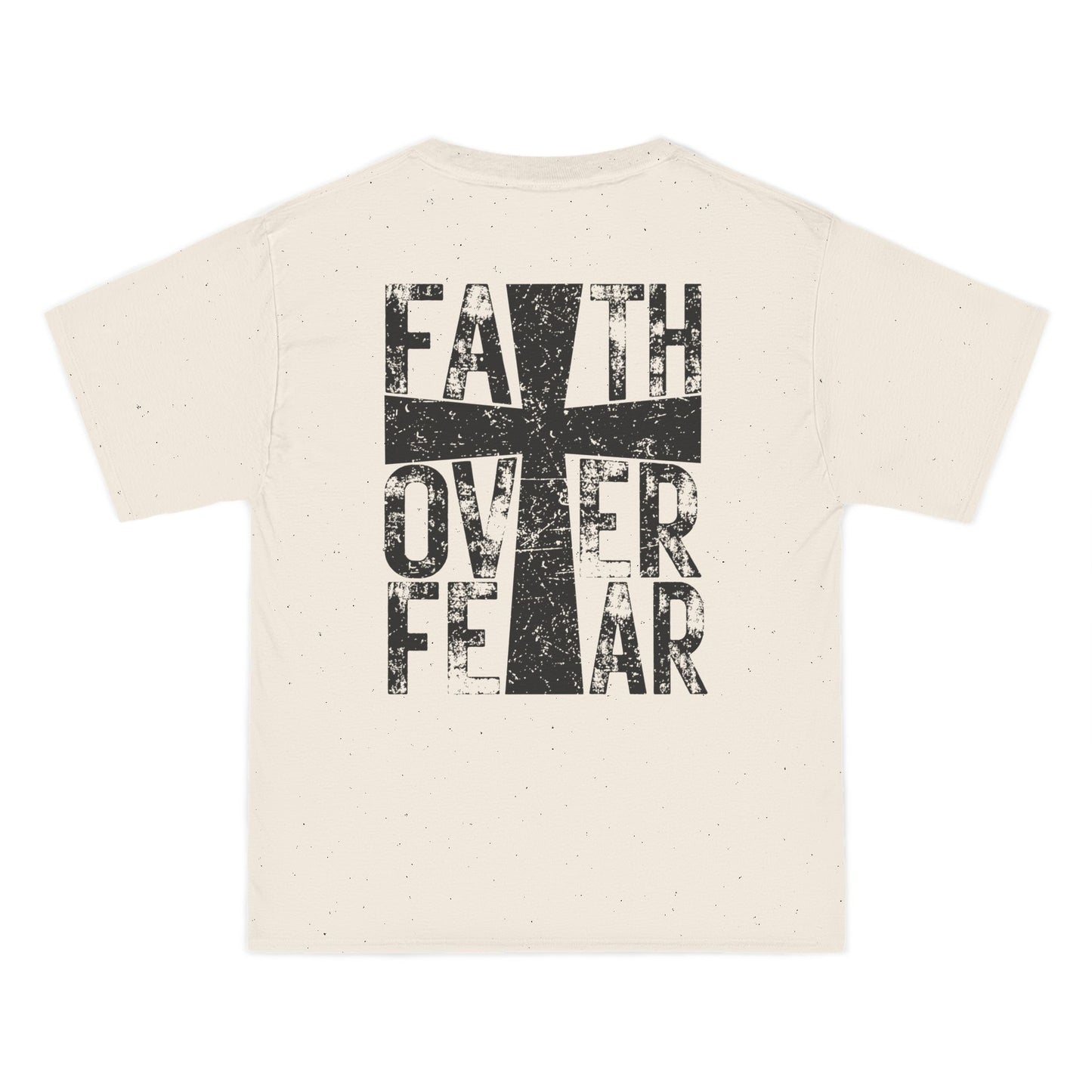 Faith Over Fear T-Shirt — Chest Cross Graphic