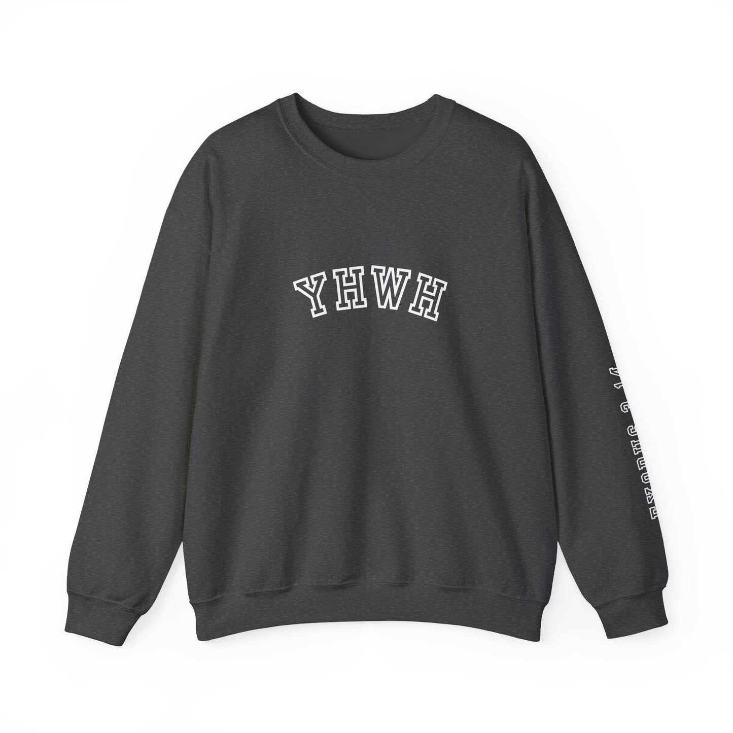 Crewneck Sweatshirt - YHWH Faith Apparel Motivational Tee