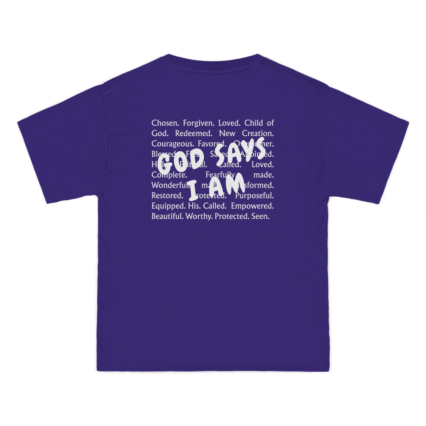 Christian T-Shirt — "God Says I Am Christian" Short Sleeve