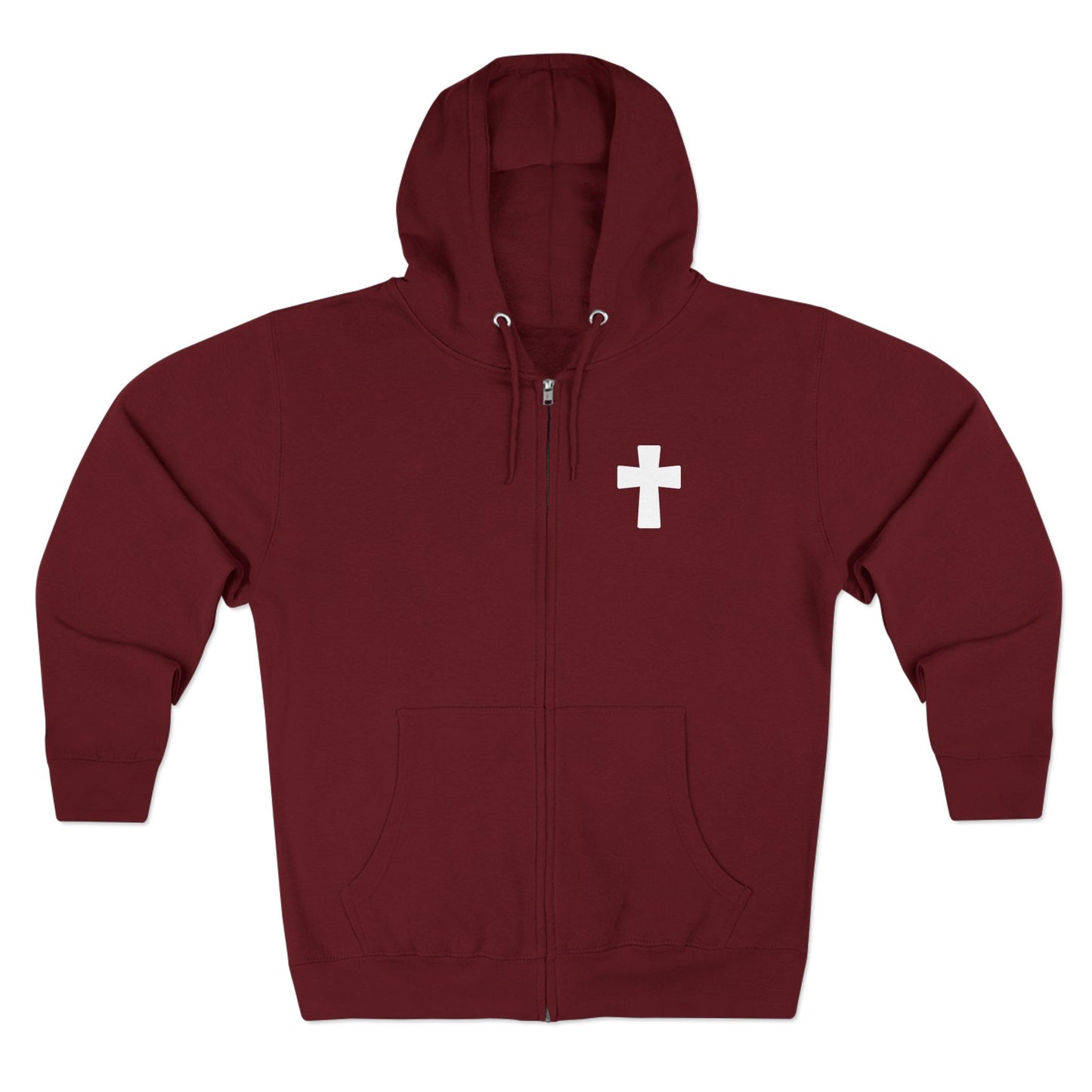 Faith Over Fear Christian Zip-Up Hoodie