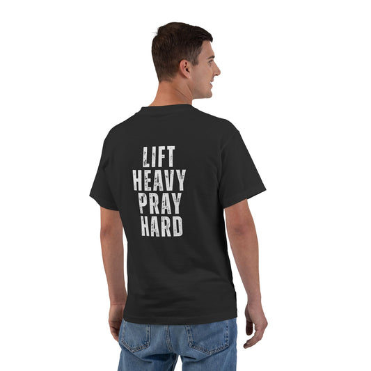 Pray Hard Gym T-Shirt — Faith & Fitness Workout Tee
