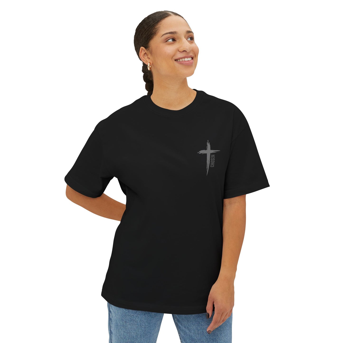 Jesus Gym Repeat Oversized Tee, Christian T-shirt, Motivational Tee