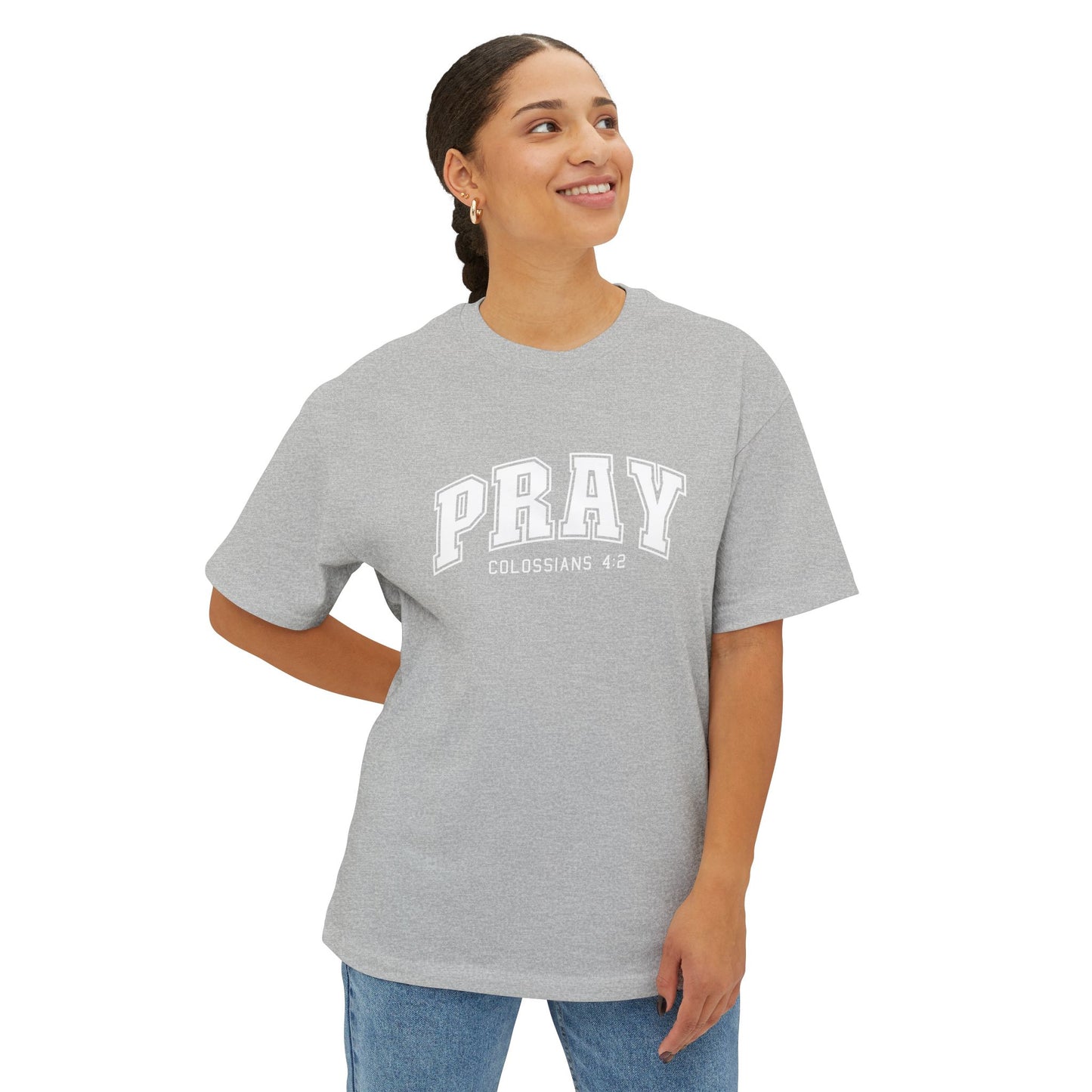 Pray Oversized Christian T-Shirt — Urban Inspirational Tee