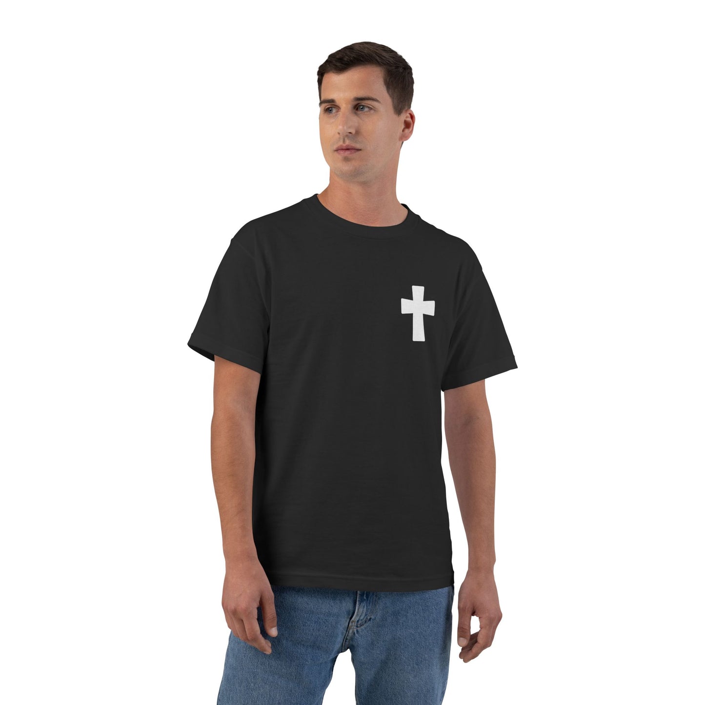 Faith Over Fear T-Shirt — Chest Cross Graphic