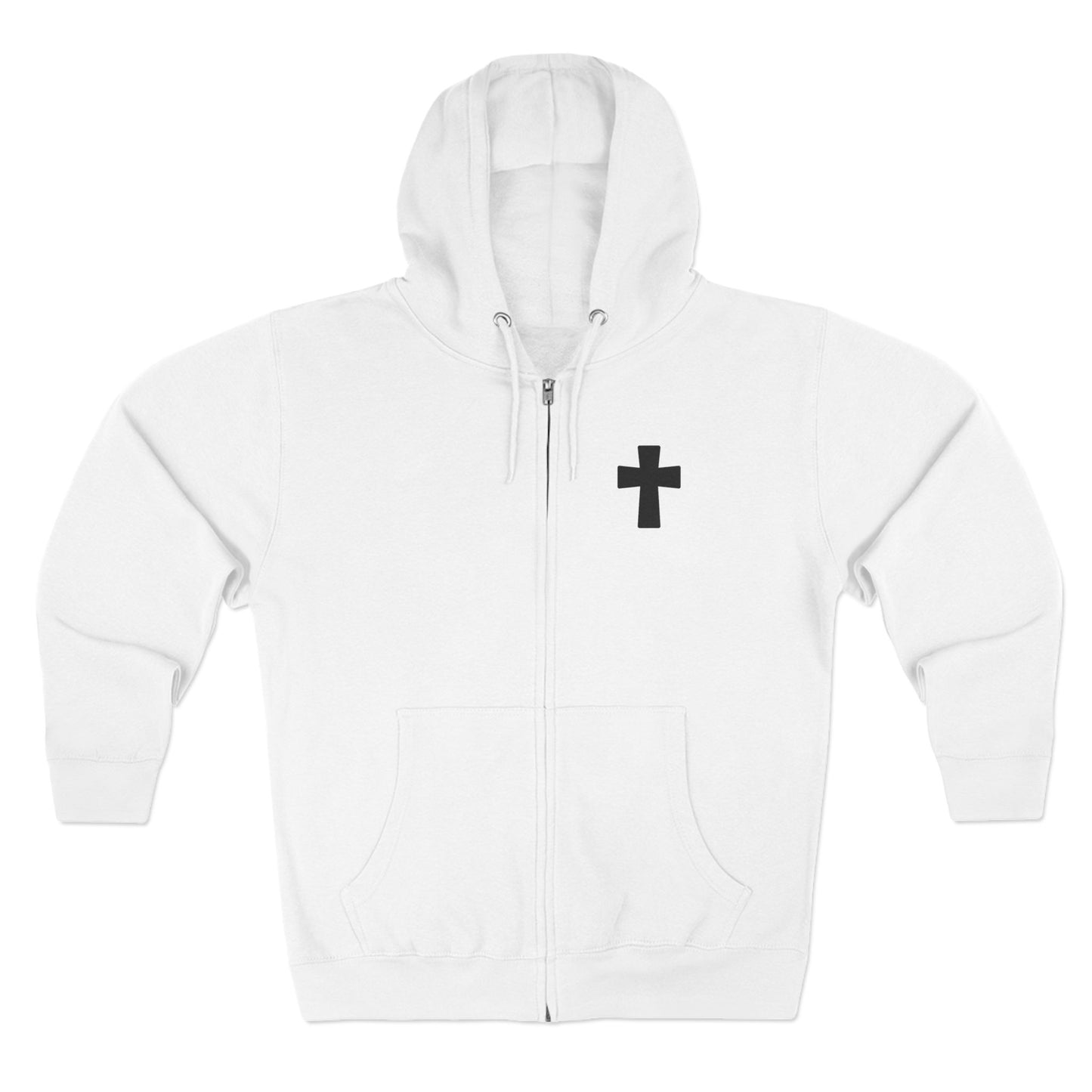 Faith Over Fear Christian Zip-Up Hoodie