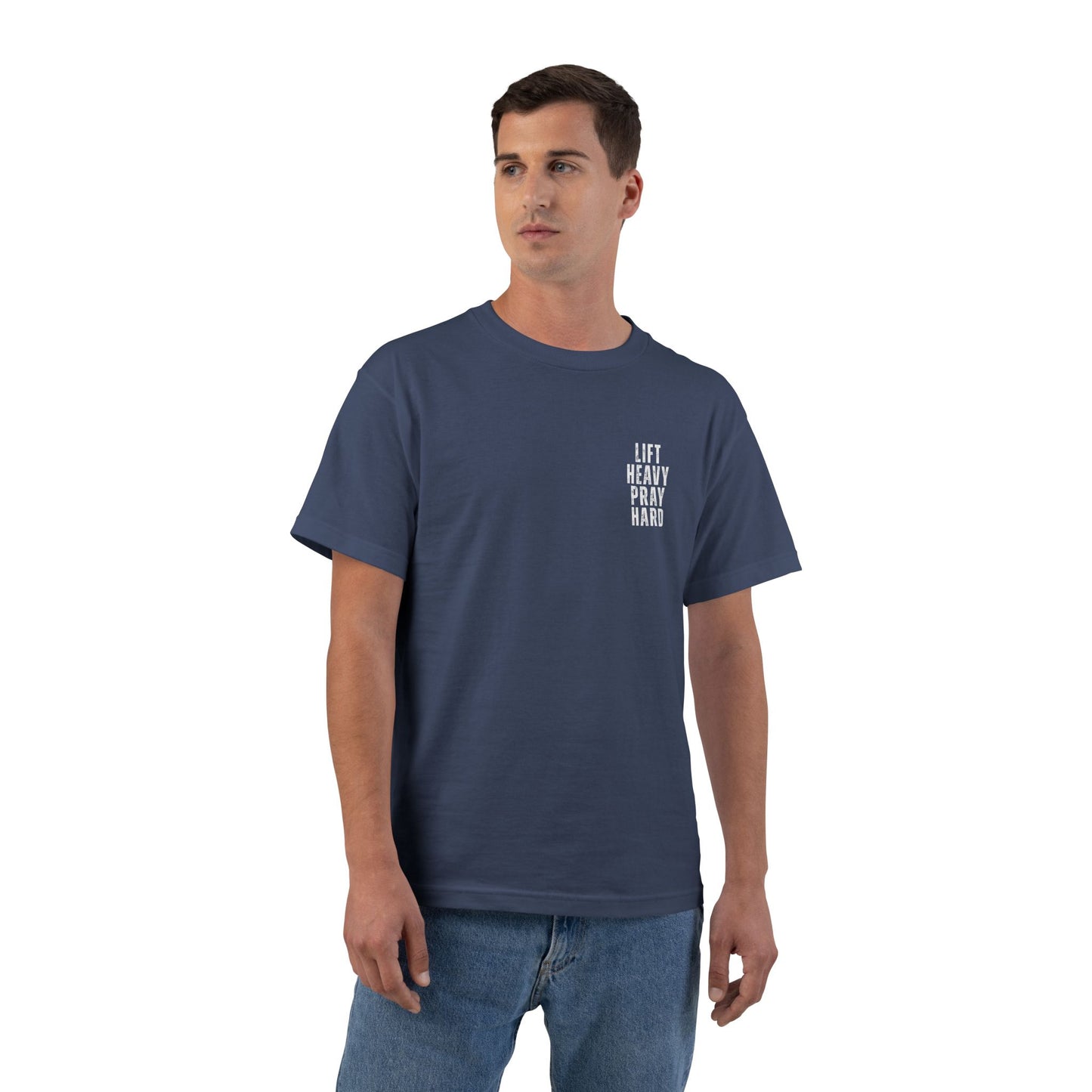 Pray Hard Gym T-Shirt — Faith & Fitness Workout Tee