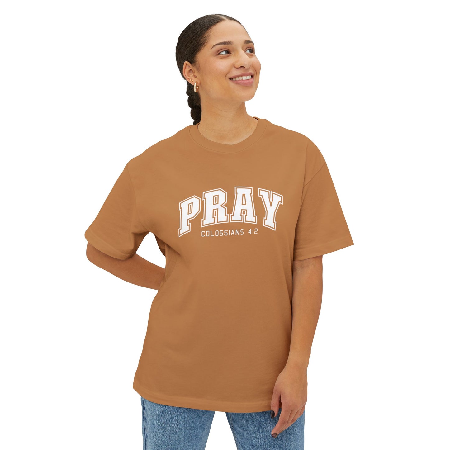 Pray Oversized Christian T-Shirt — Urban Inspirational Tee