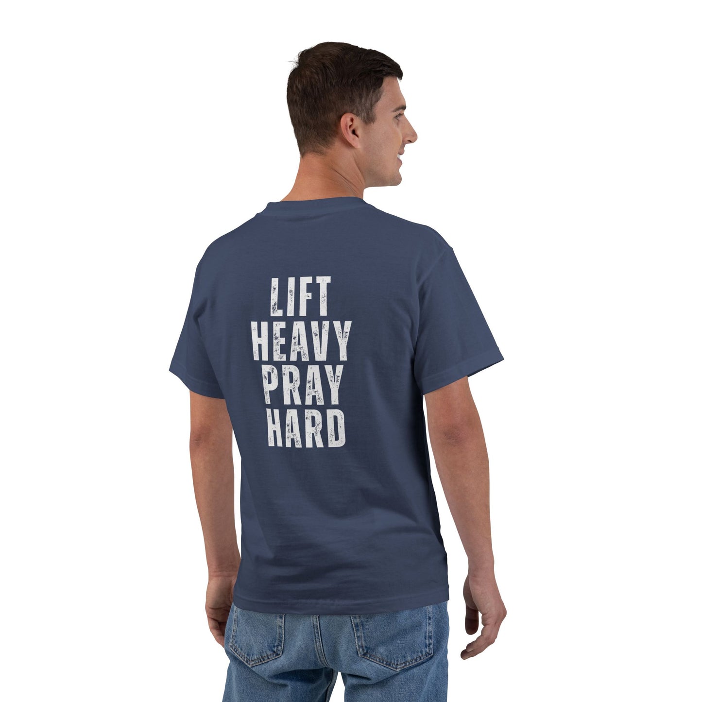 Pray Hard Gym T-Shirt — Faith & Fitness Workout Tee