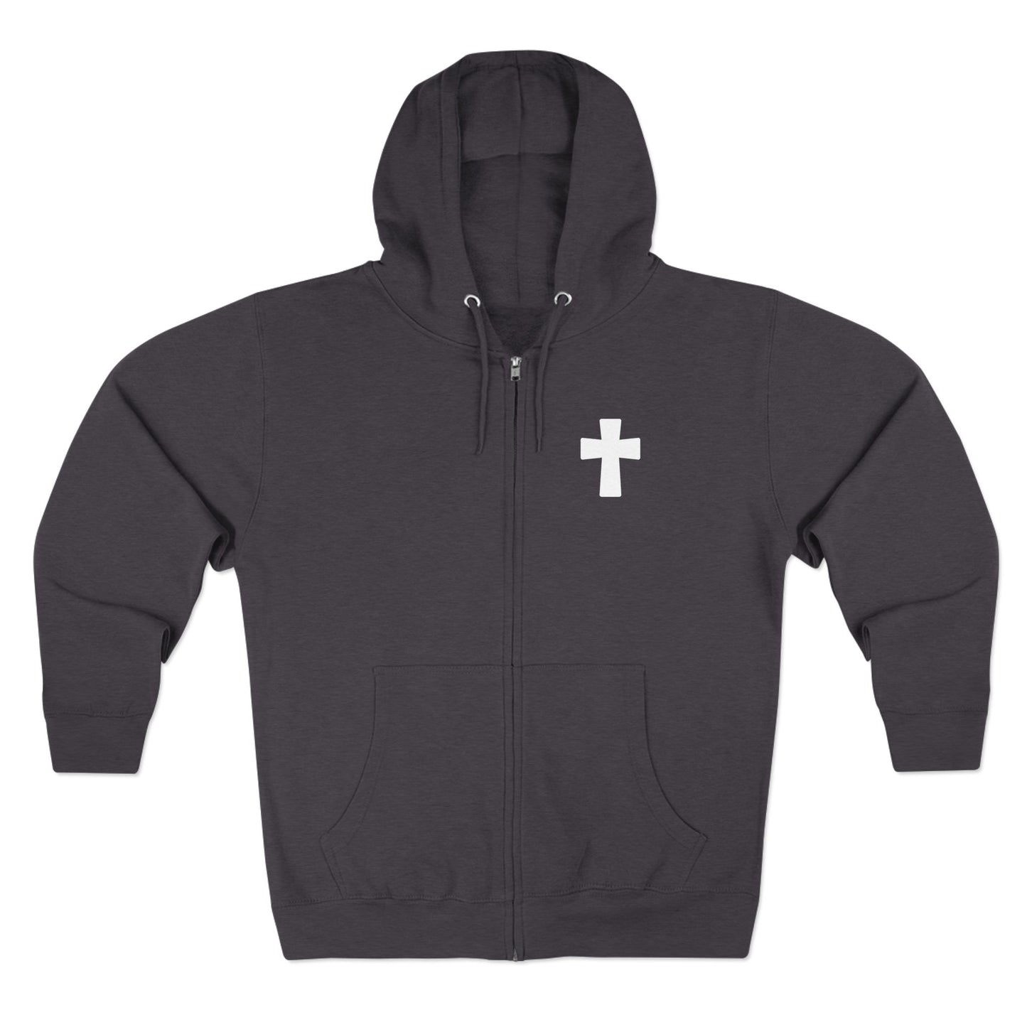 Faith Over Fear Christian Zip-Up Hoodie