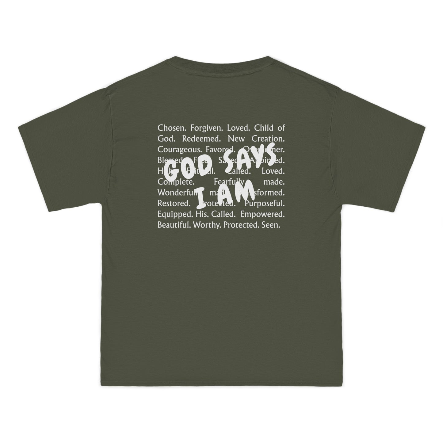 Christian T-Shirt — "God Says I Am Christian" Short Sleeve